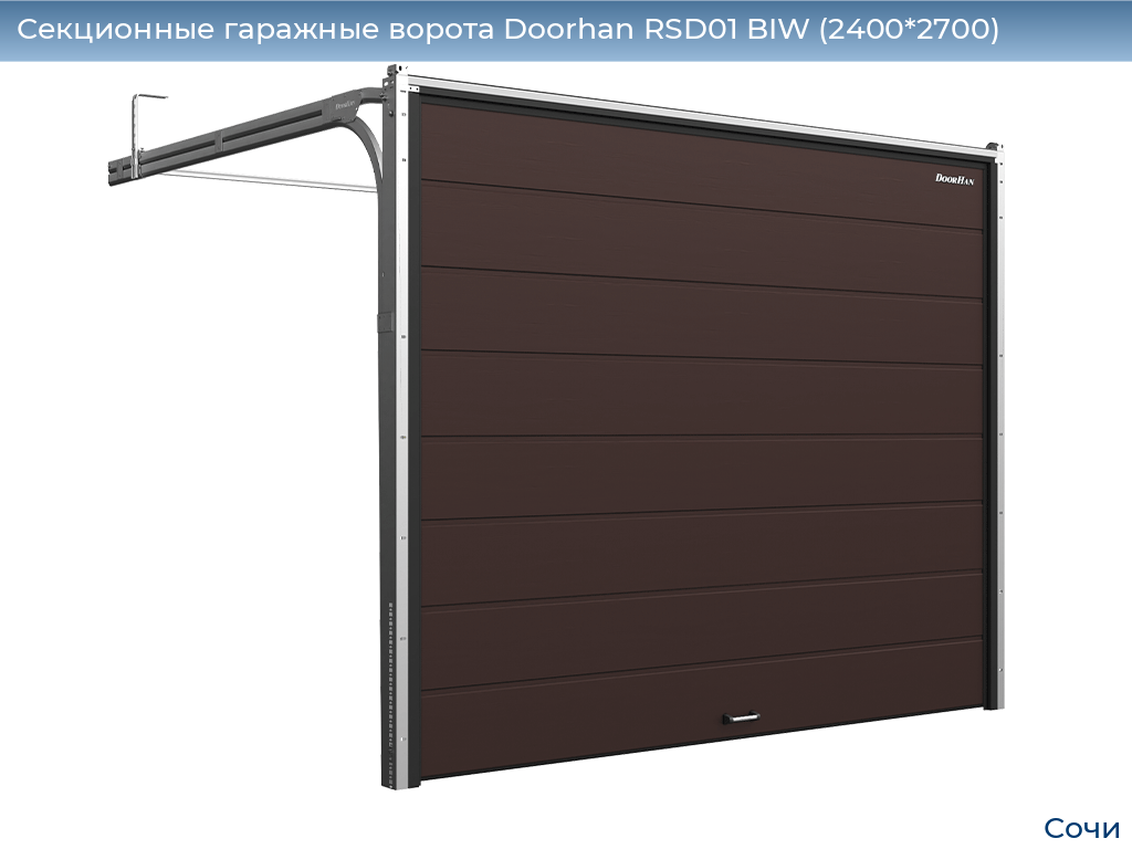 Секционные гаражные ворота Doorhan RSD01 BIW (2400*2700), sochi.doorhan.ru
