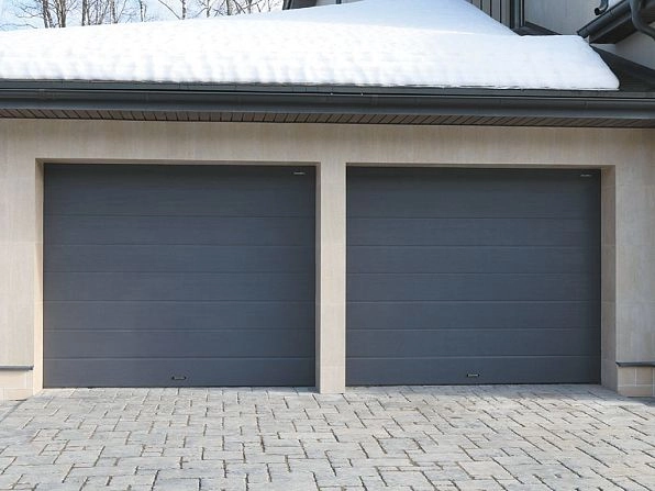Cекционные ворота 3100х2700 мм антрацитовые DoorHan RSD02, sochi.doorhan.ru